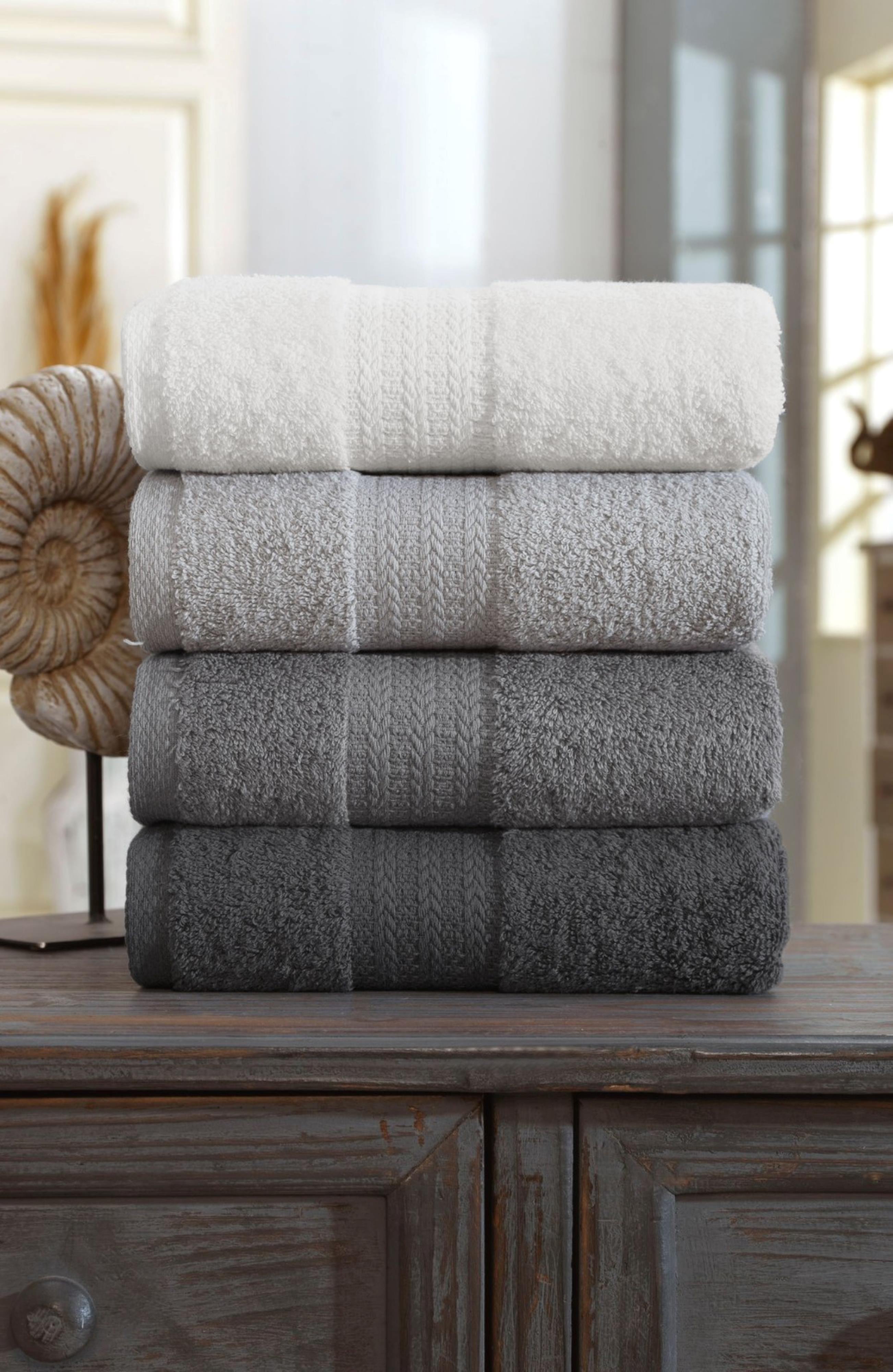 Gri Rainbow Havlu Seti