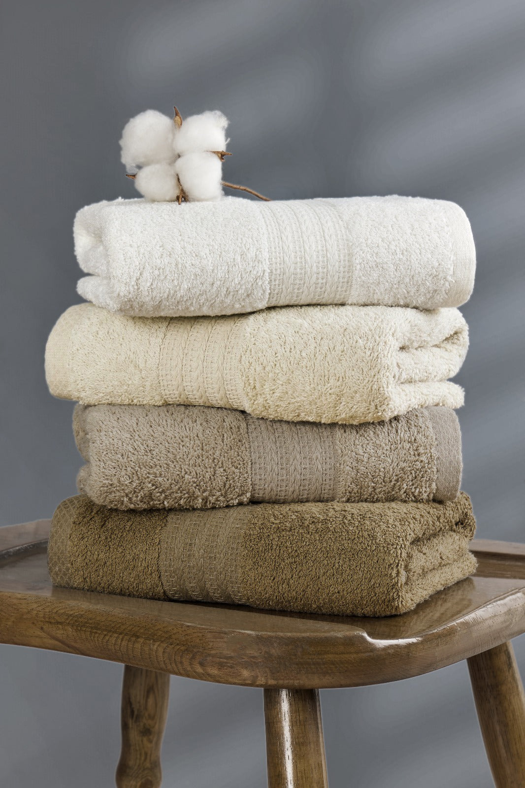 Kahve Rainbow Havlu Seti